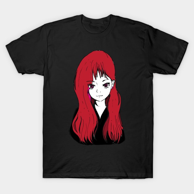 Portrait girl T-Shirt by TKDoodle